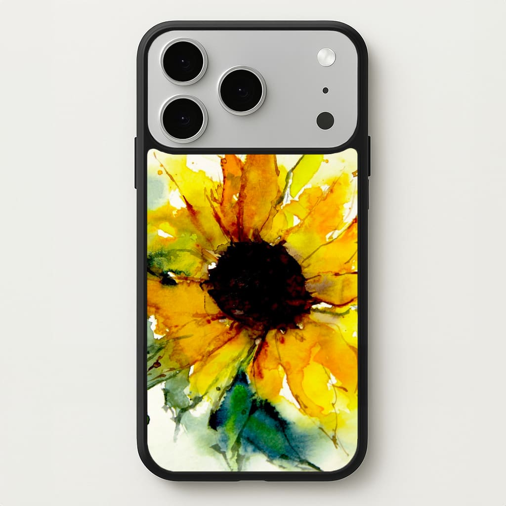 Watercolour Sunflower Phone Case