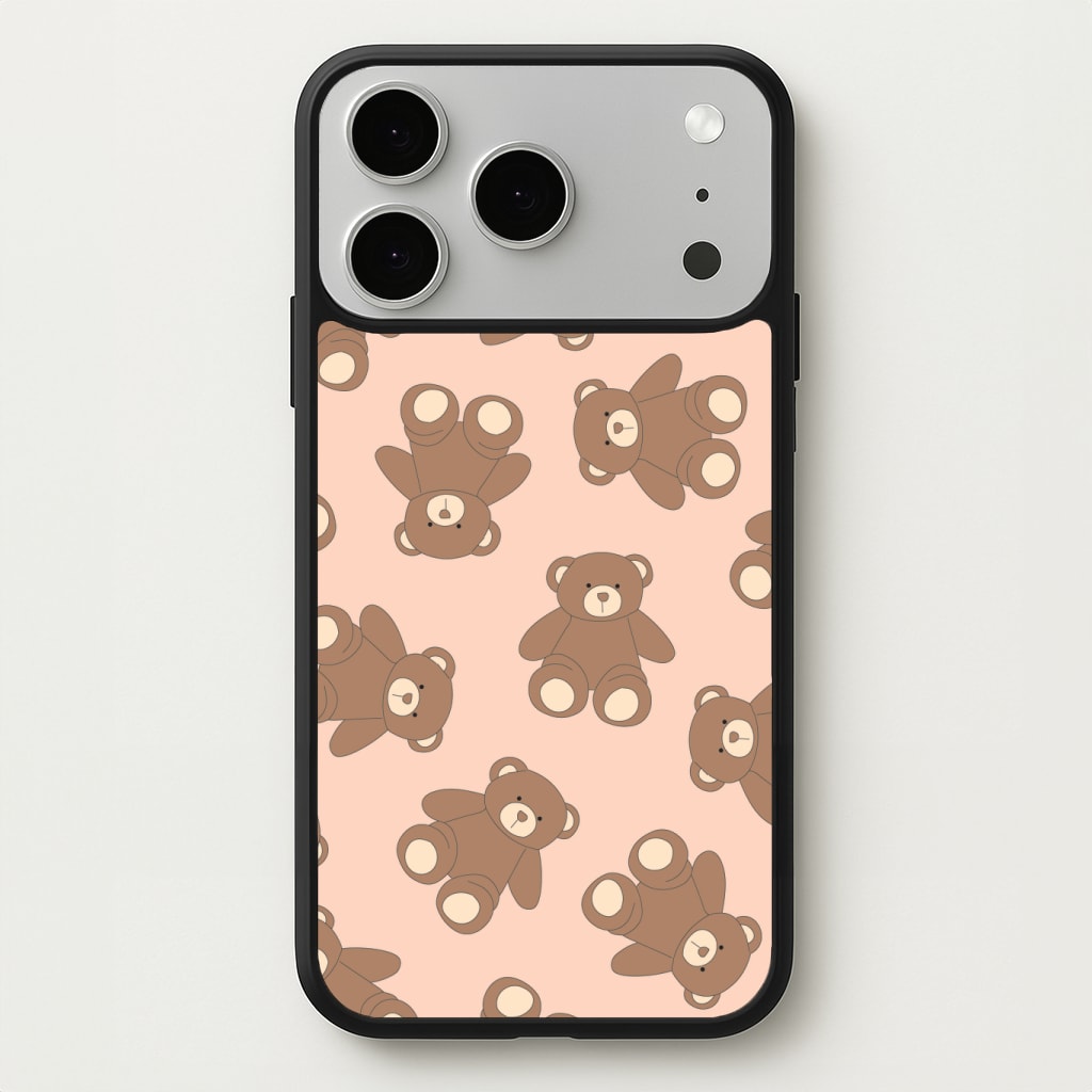Cartoon Brown Bear Pattern Phone Case