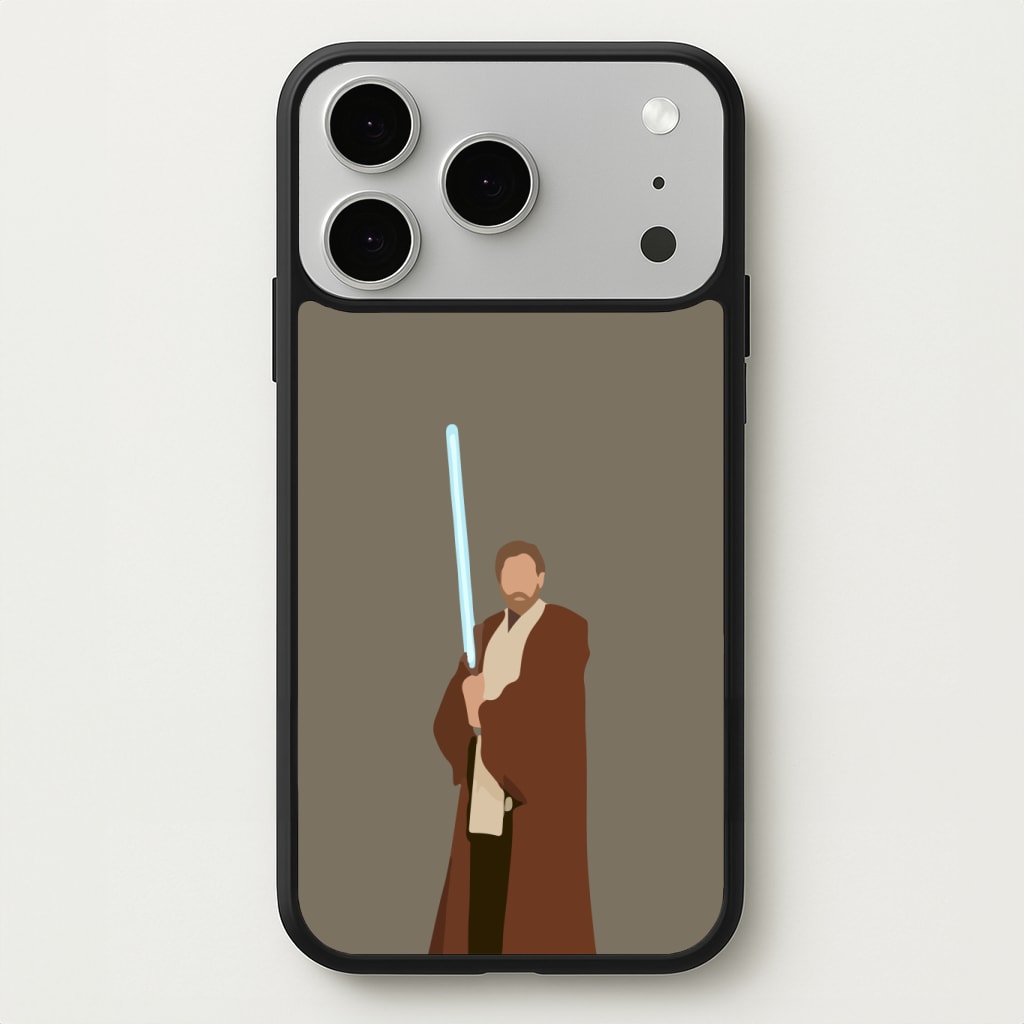Kenobi Blue Lightsaber Phone Case