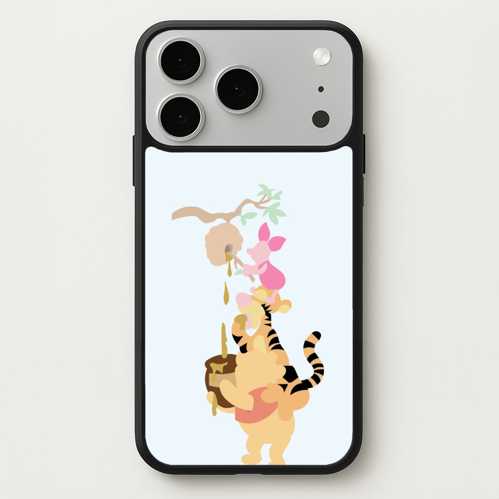 Bouncing Tiger , Piglet , Yellow Bear Phone Case