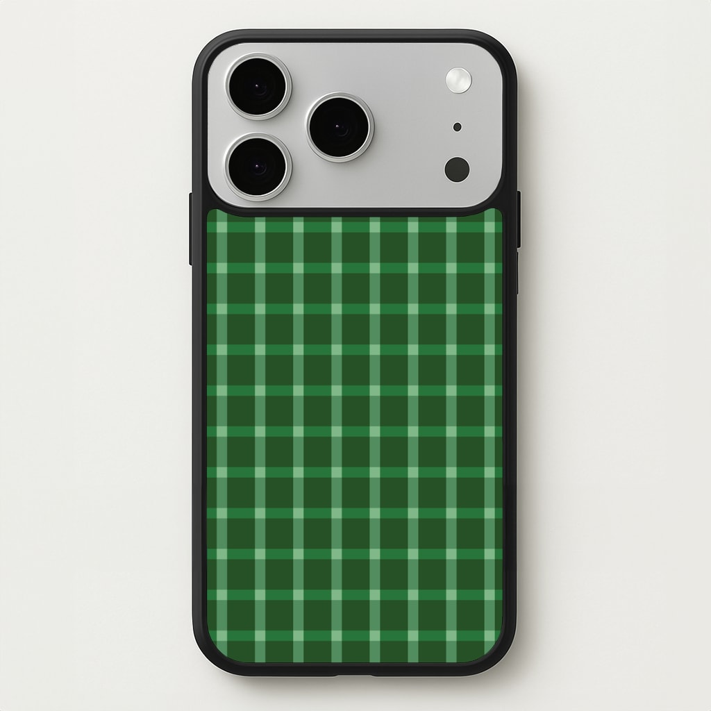 Dark Green Tartan Christmas Pattern Phone Case