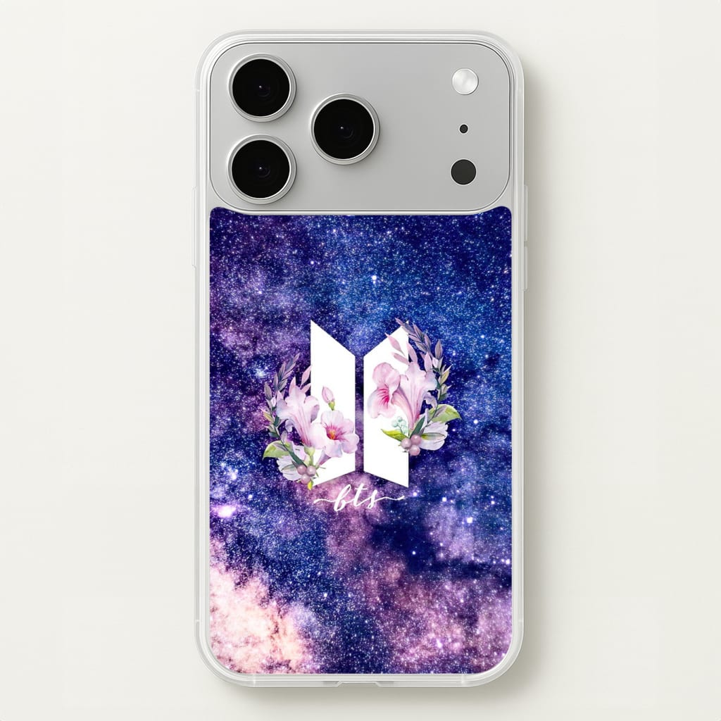 Galaxy Floral K-Pop Band Logo Phone Case