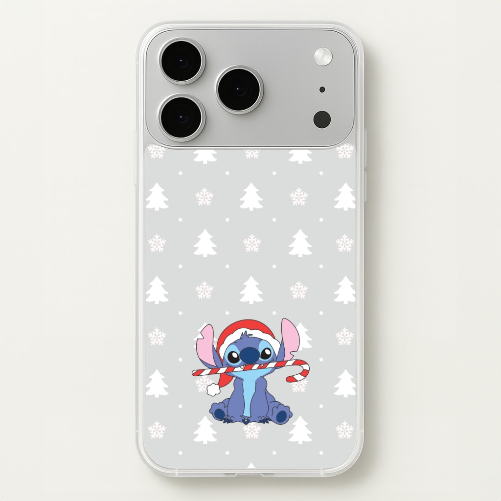 Cute Blue Alien Candycane Phone Case
