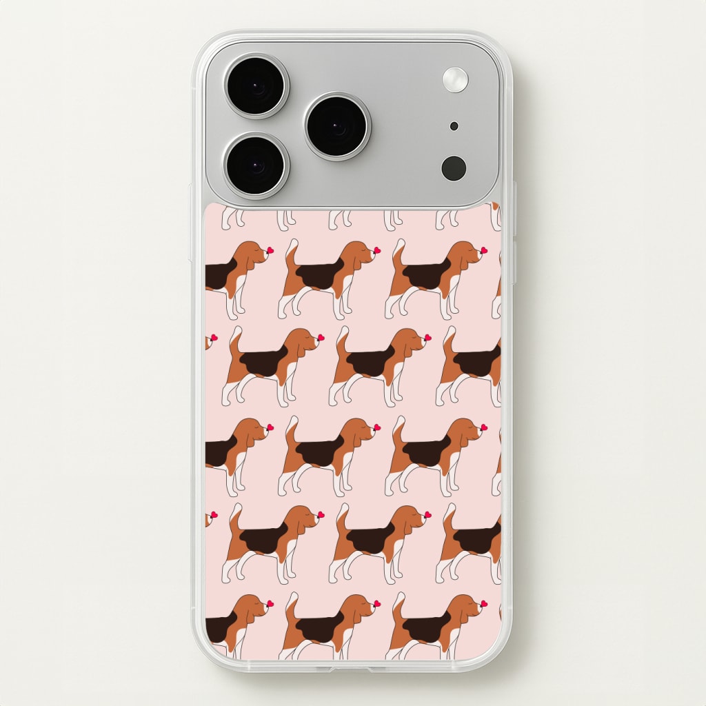 Love Beagle - Dog Pattern Phone Case