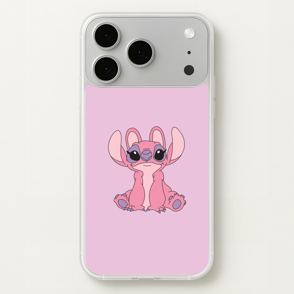 Sitting Down - Pink Alien Phone Case
