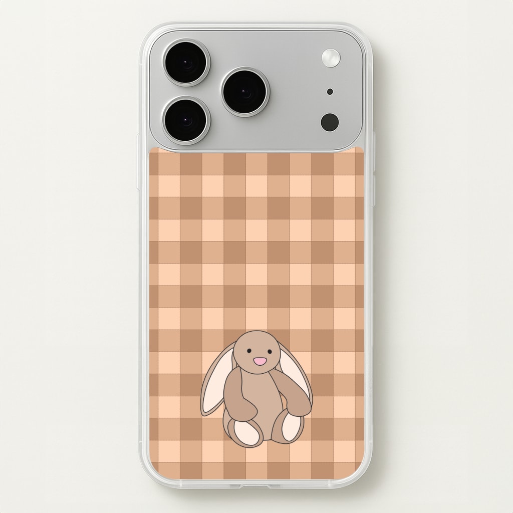 Bunny Checkered Pattern Phone Case