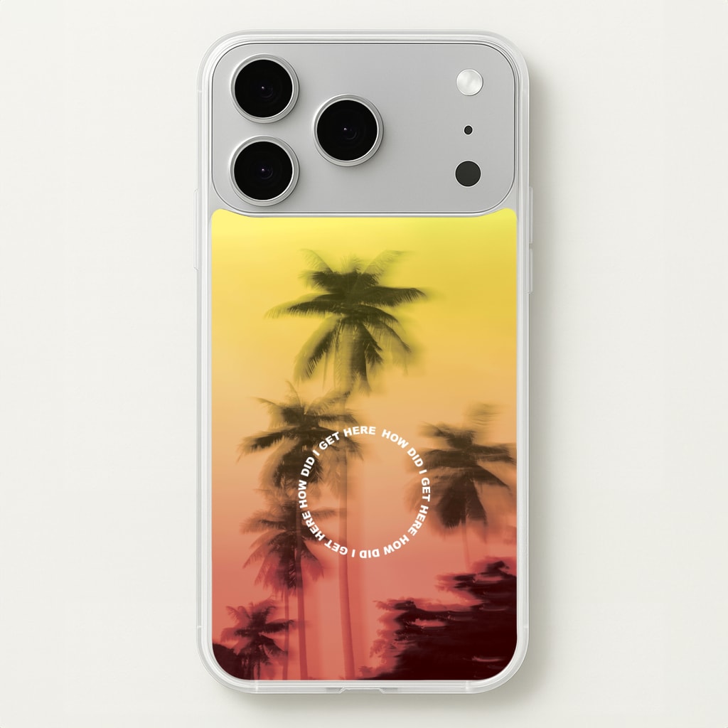 Palm Trees Circle Phone Case