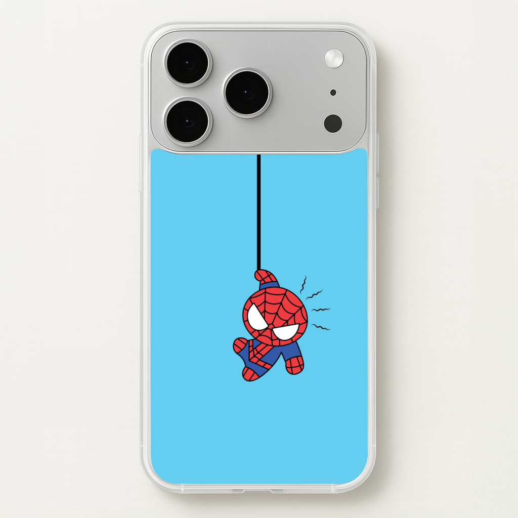 Blue Hanging Spider Hero Phone Case