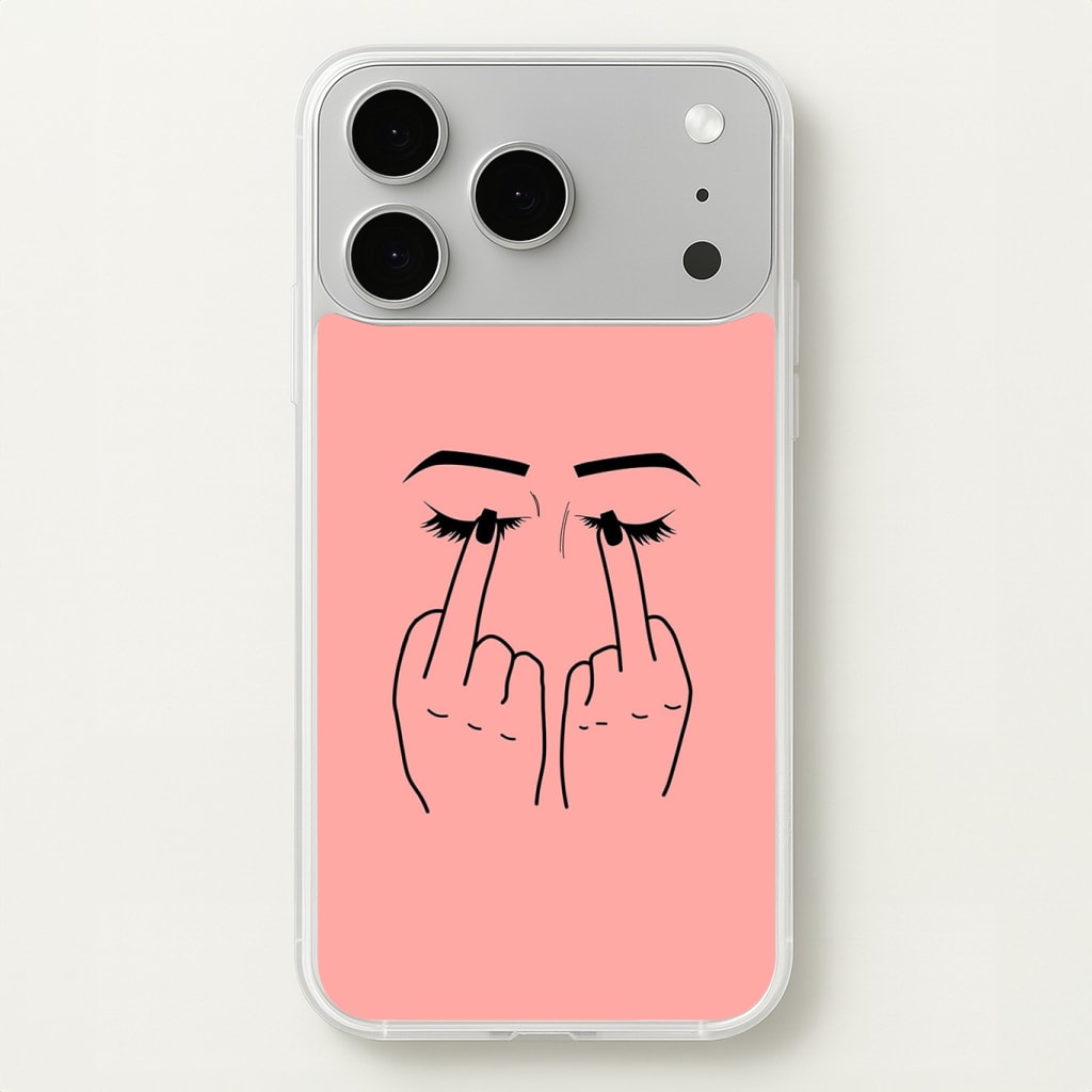 Middle Finger Eyes Phone Case