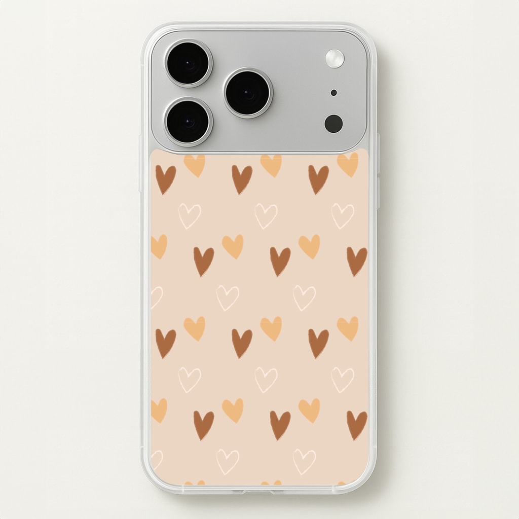Cute Love Heart Pattern Phone Case
