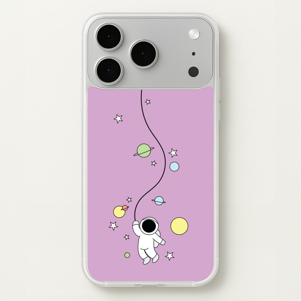 Cute Hanging Astronaut Phone Case