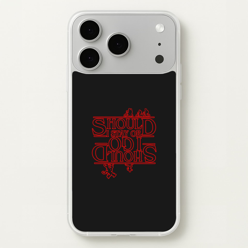 Should I Stay Or Should I Go Upside Down Phone Case