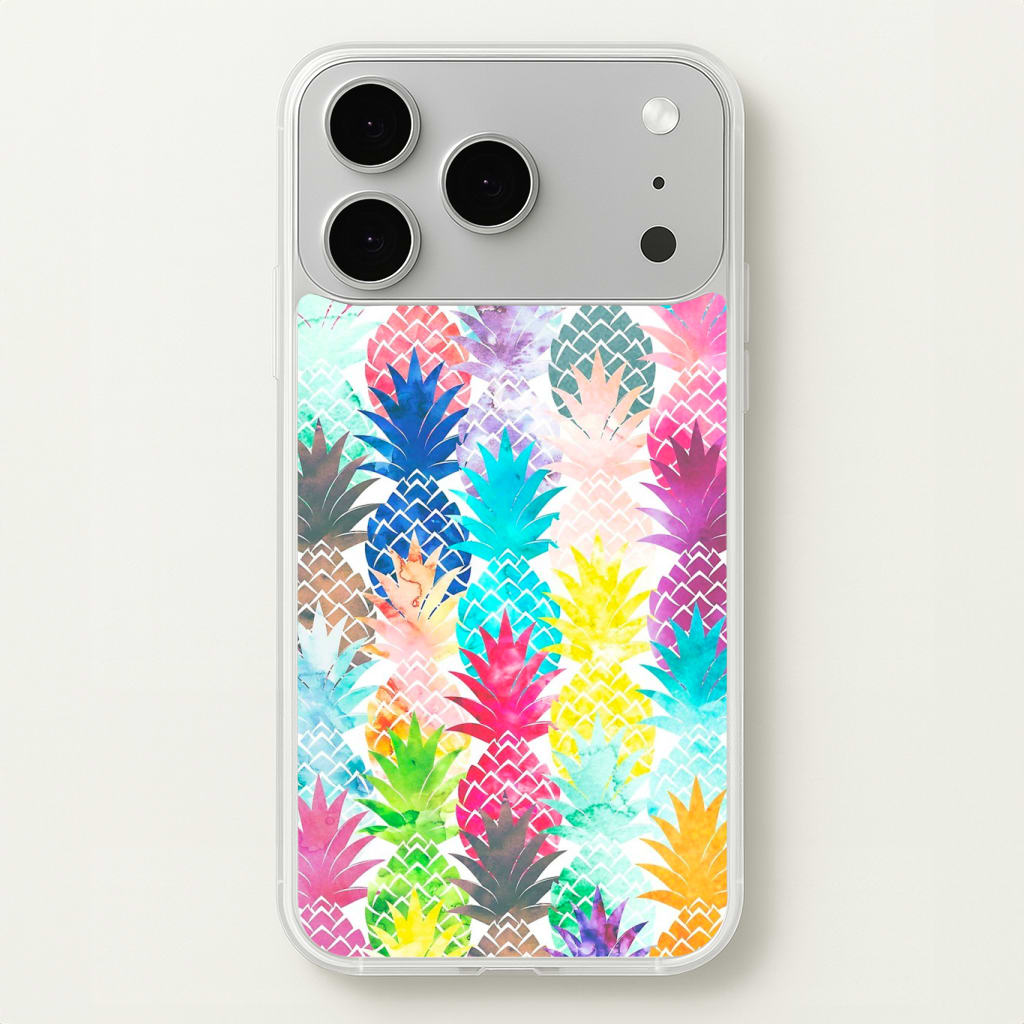 Watercolour Pineapple Pattern Phone Case