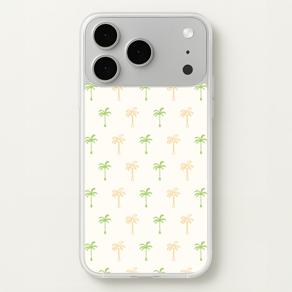 Green And Yellow Palms Pattern Phone Case