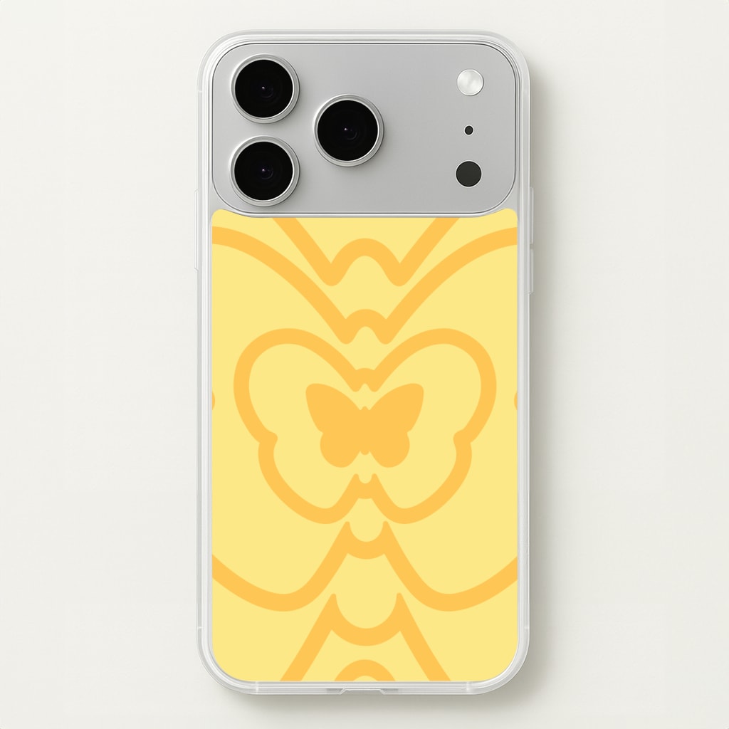 Abstract Orange Butterfly Phone Case
