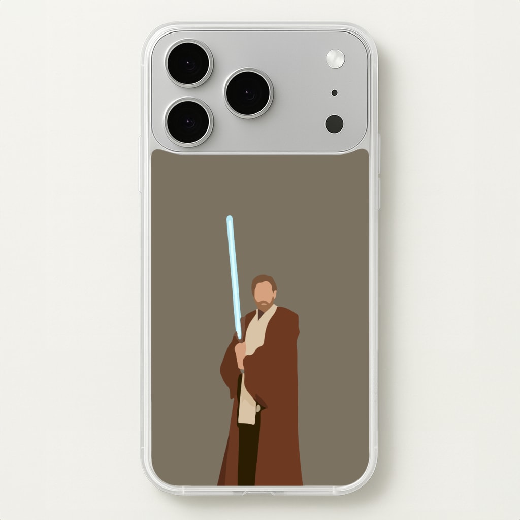 Kenobi Blue Lightsaber Phone Case