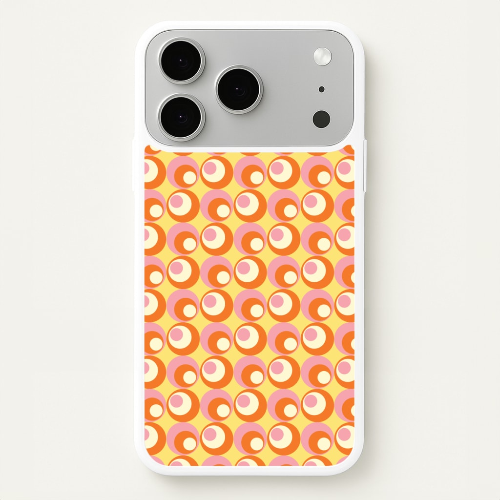 Colourful Circles Retro Pattern Phone Case