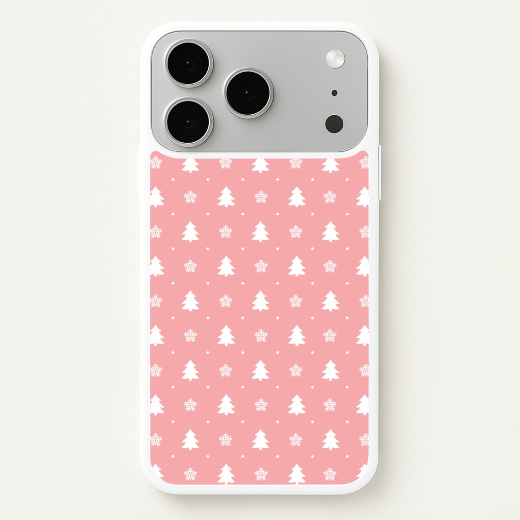 Pink Tree Pattern Phone Case