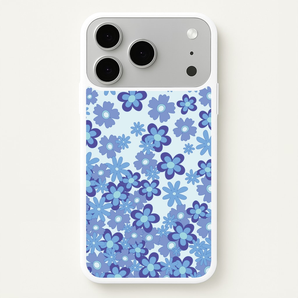 Blue Flowers - Floral Patterns Phone Case