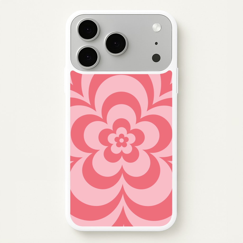Pink Abstract Flower Pattern Phone Case