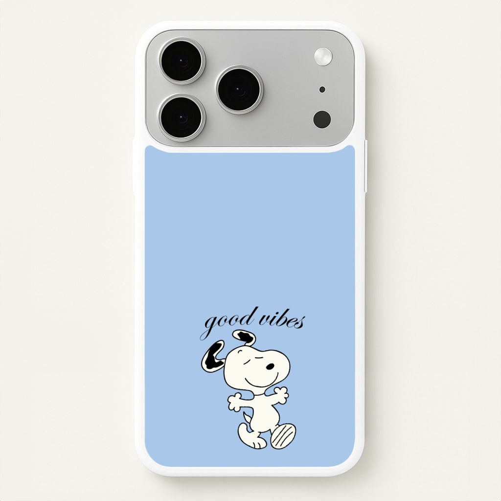 Good Vibes Cartoon Beagle Phone Case