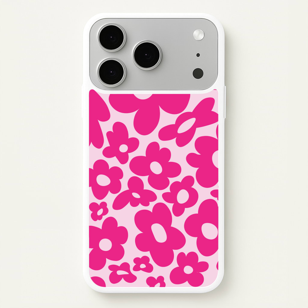 Pink Flowers - Trippy Patterns Phone Case