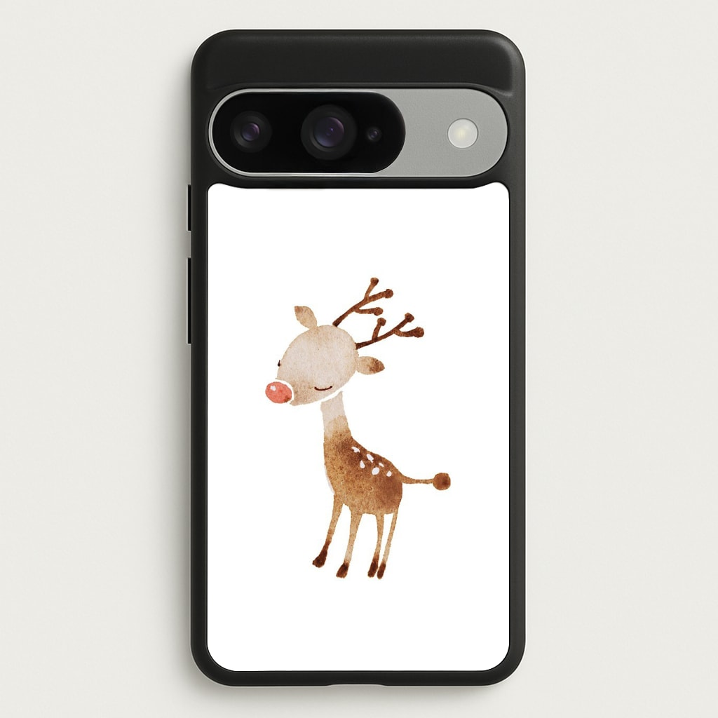 Watercolour Rudolph The Reindeer Phone Case