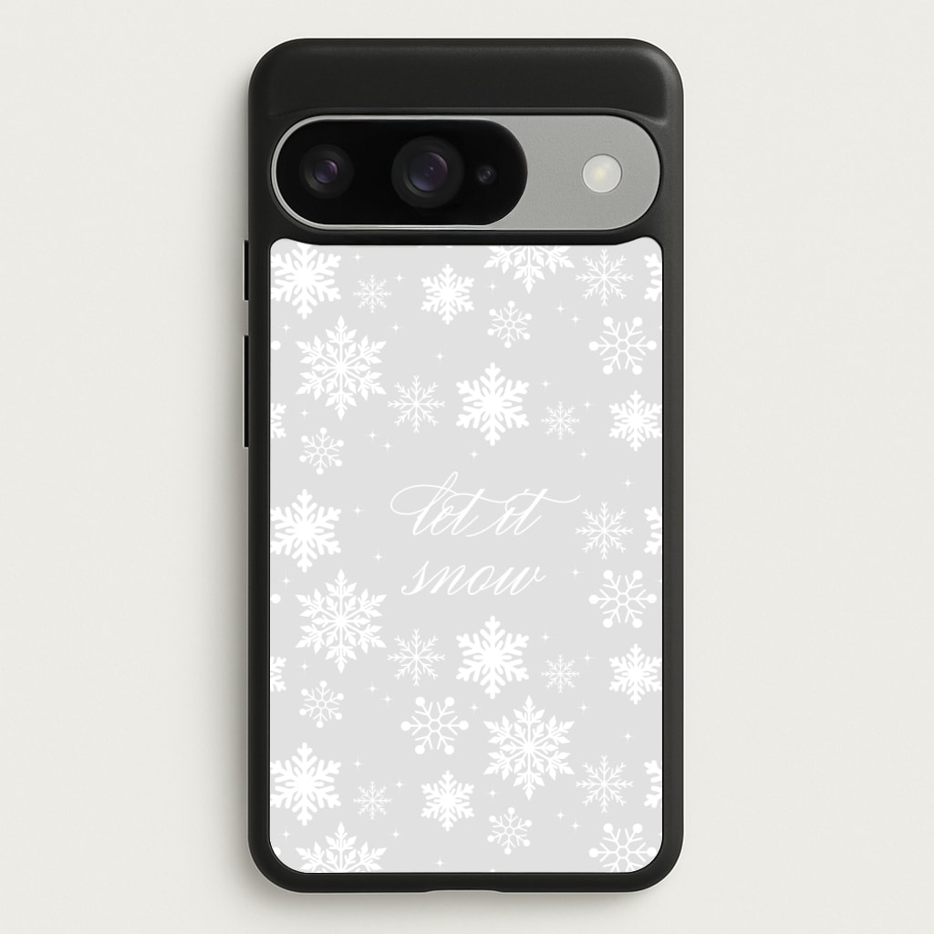 Let It Snow Christmas Pattern Phone Case