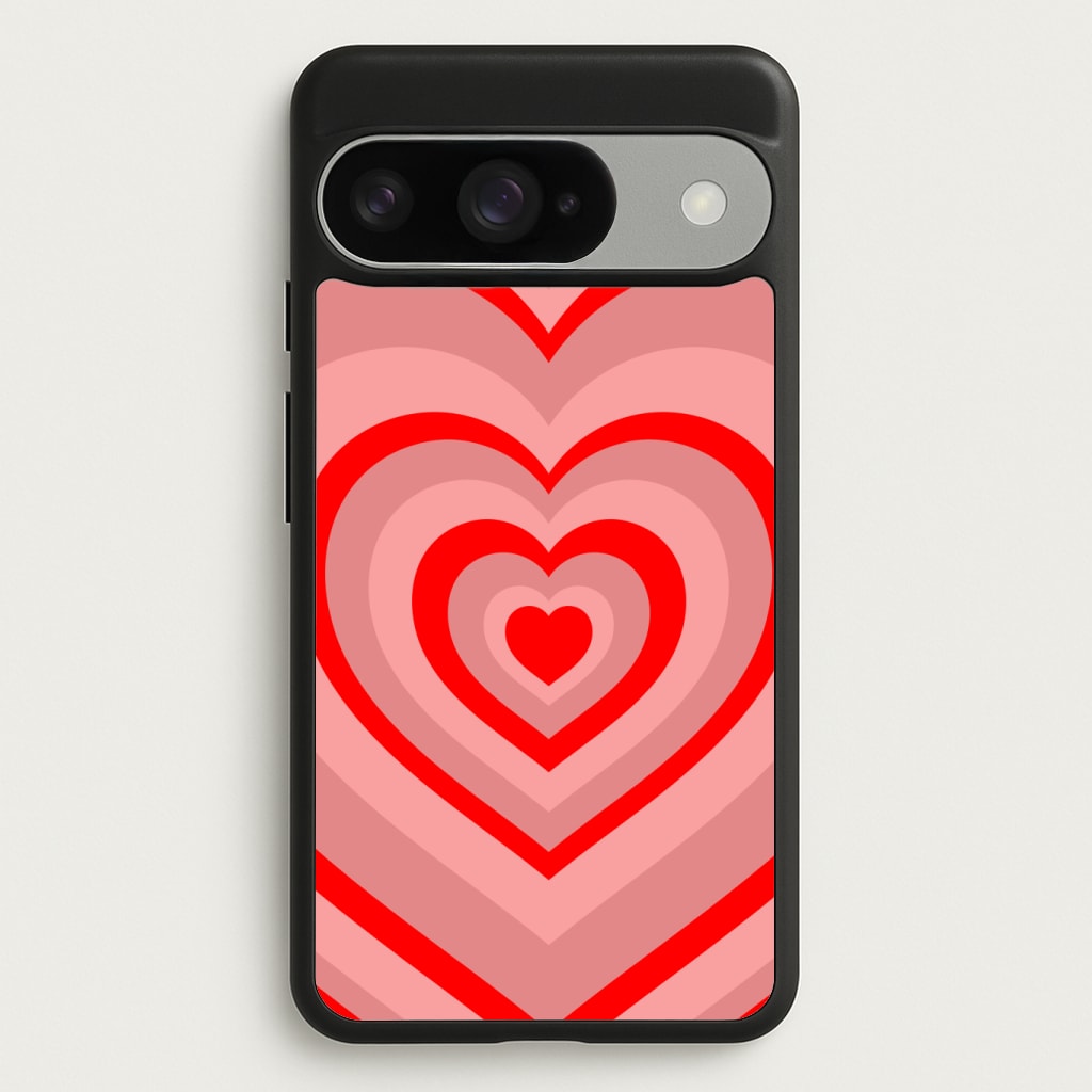 Red - Colourful Hearts Phone Case