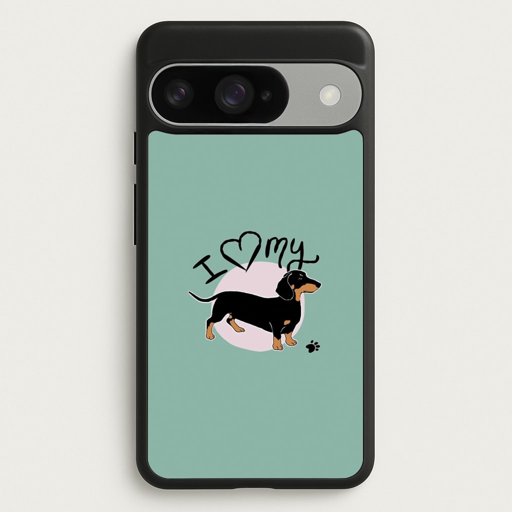 I Love My Dachshund Phone Case