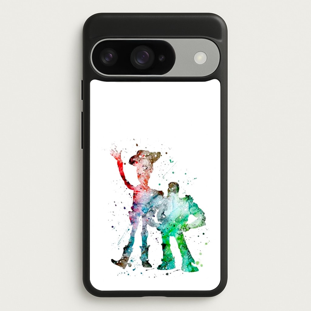 Watercolour Woody & Buzz A Story of Toys Fairytale Phone Case