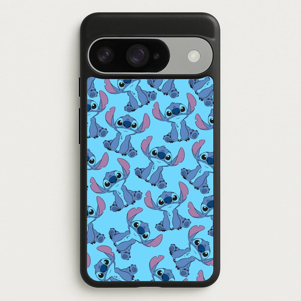 Cute Alien Blue Pattern Phone Case