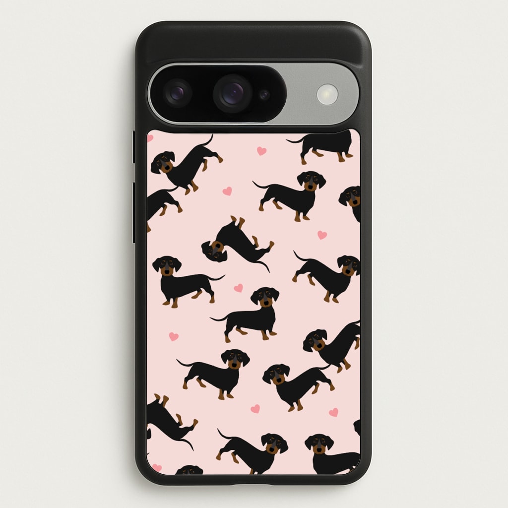 Heart Dachshund - Dog Pattern Phone Case