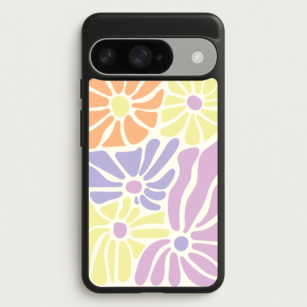 Pastel Abstract Flowers Phone Case