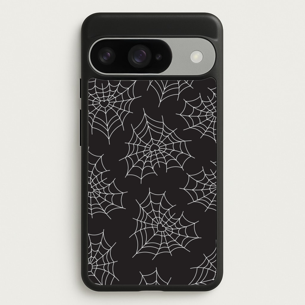 Spiderweb Hearts Pattern Phone Case
