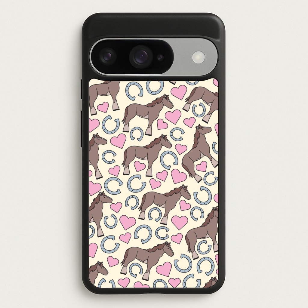Horses And Horseshoes Pattern - Horses Phone Case