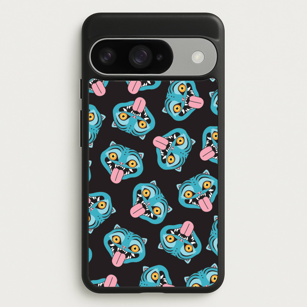 Demon Cat Pattern Phone Case
