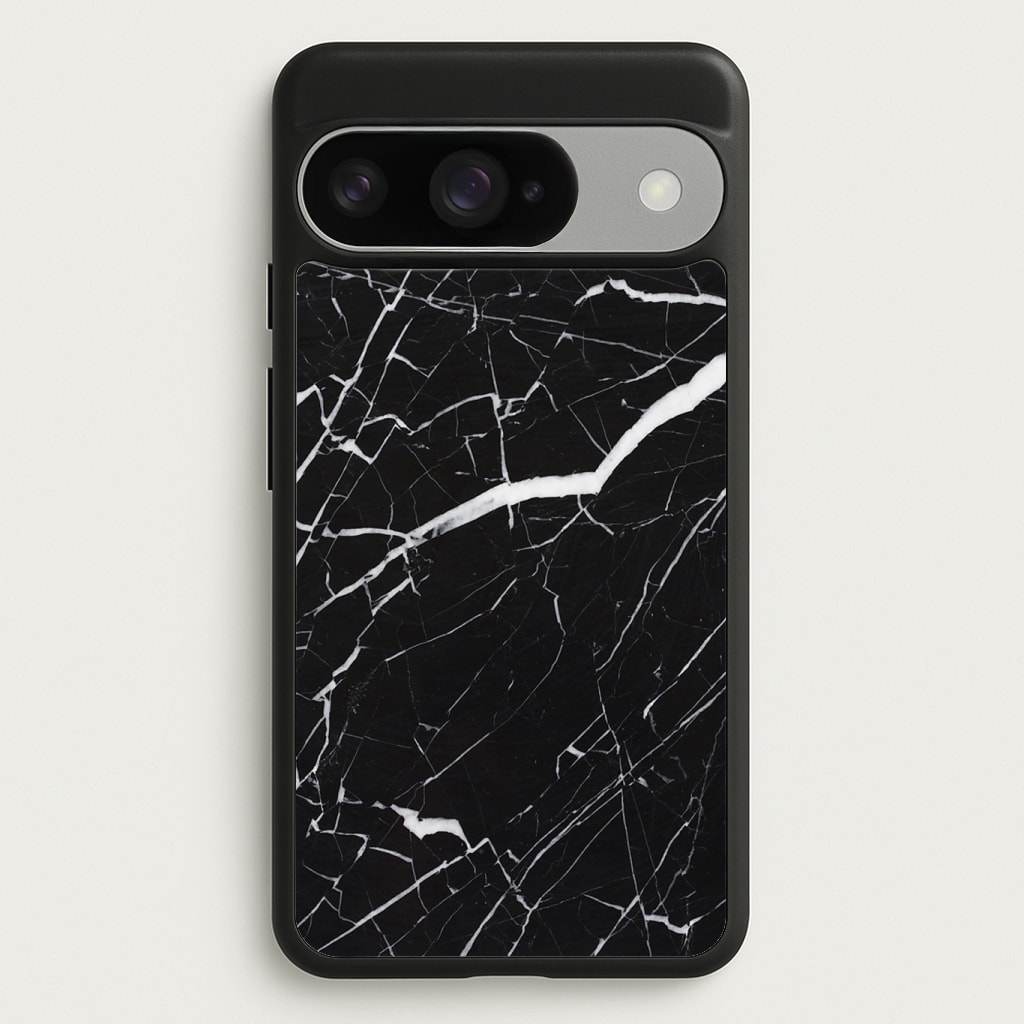 Black & White Marble Pattern Phone Case