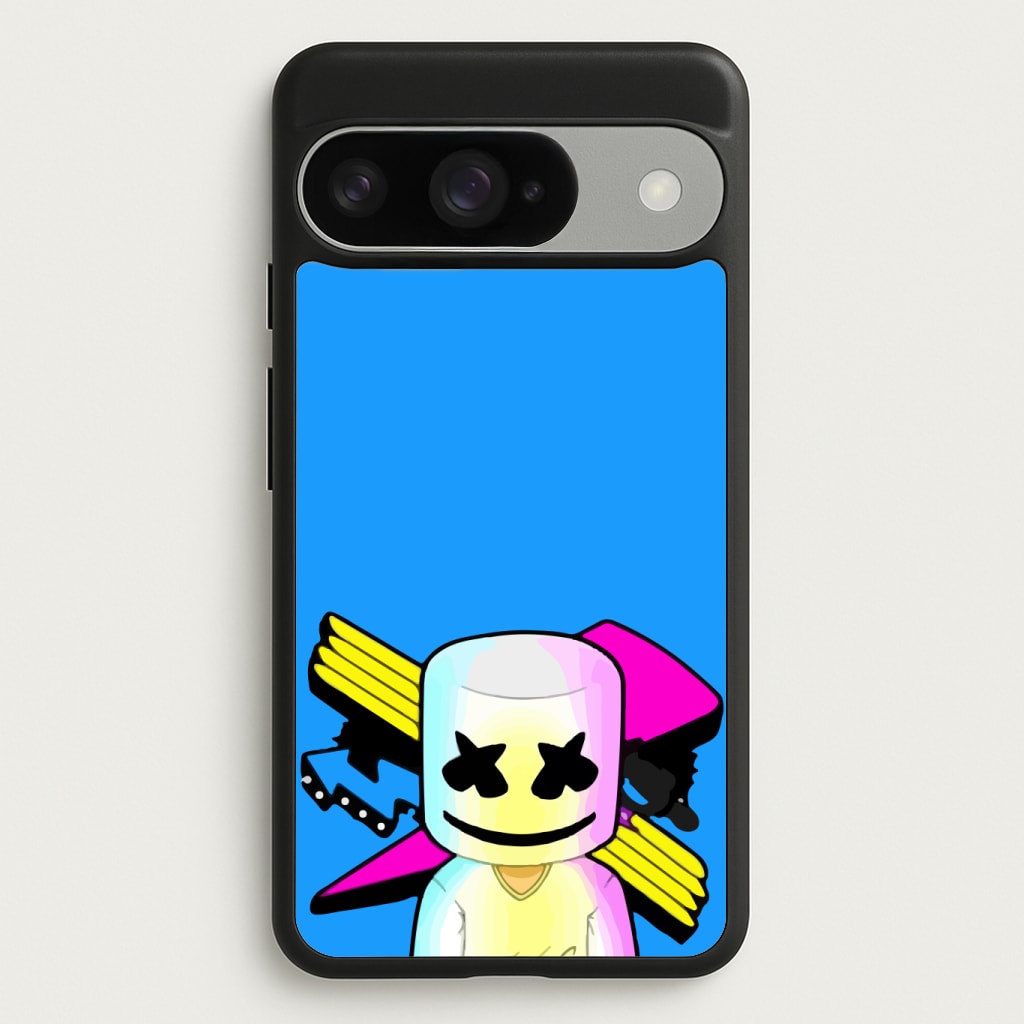 Neon Logo White Helmet DJ Phone Case