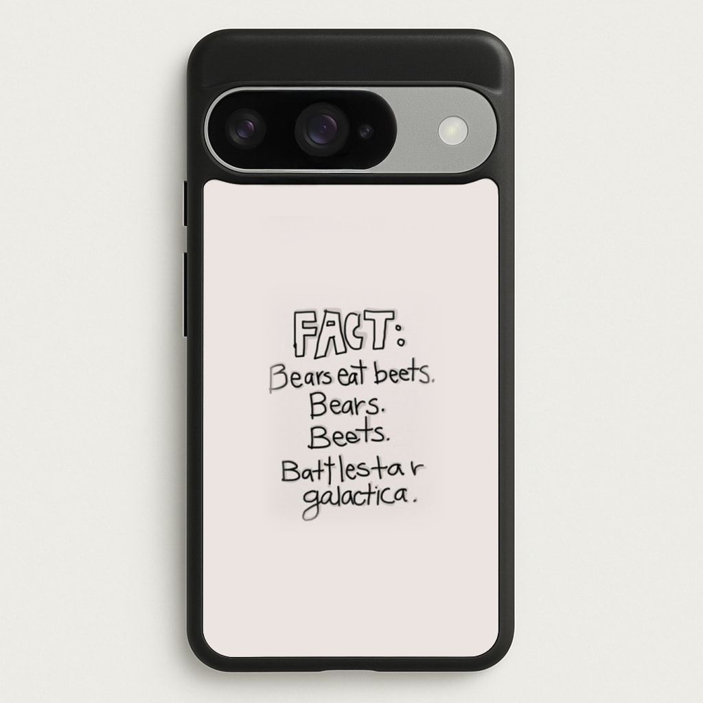 Fact - Bears Eat Beets - Bears, Beets, Battlestar Galactica Phone Case