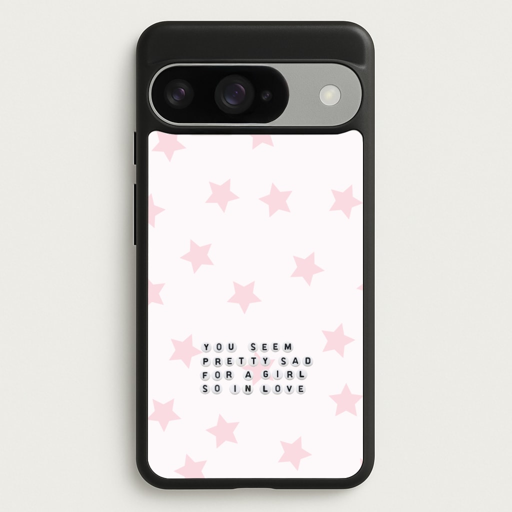 Pretty Sad Letter Beads Phone Case