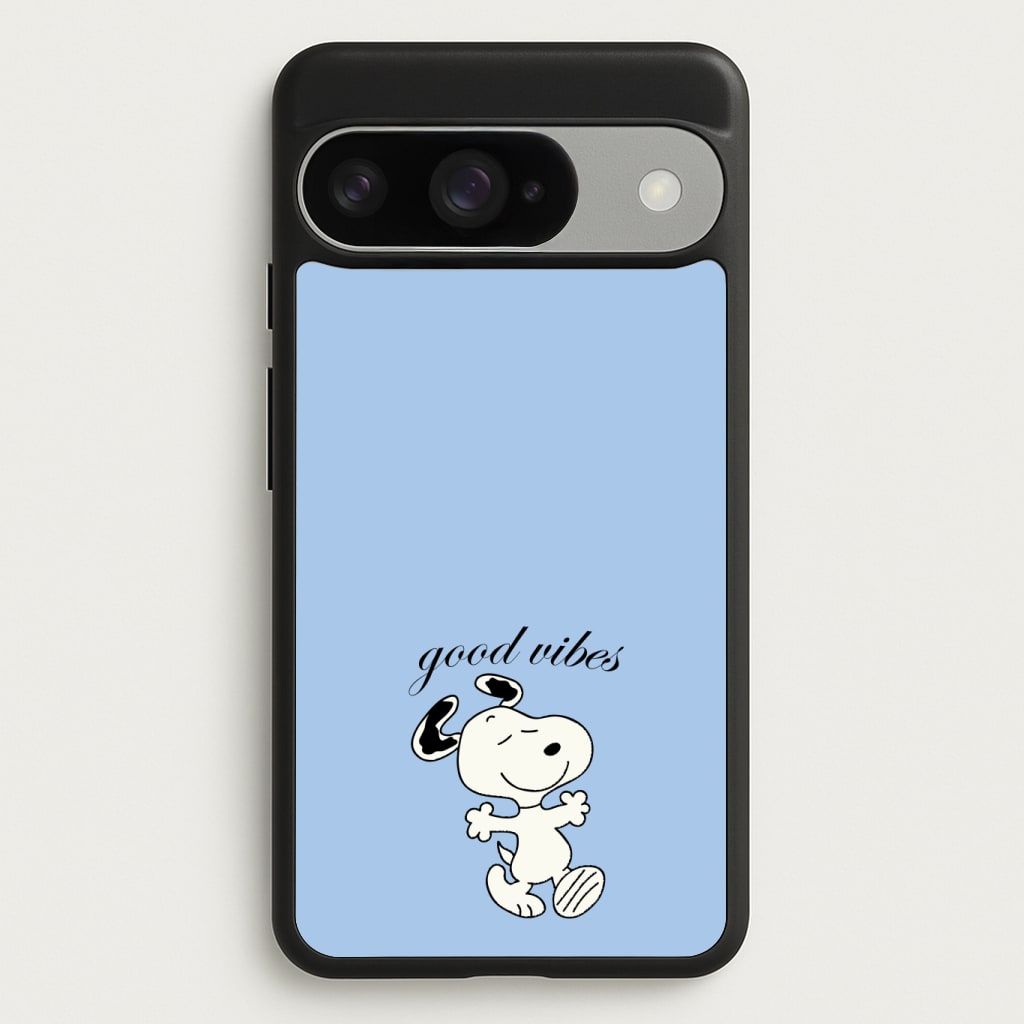 Good Vibes Cartoon Beagle Phone Case