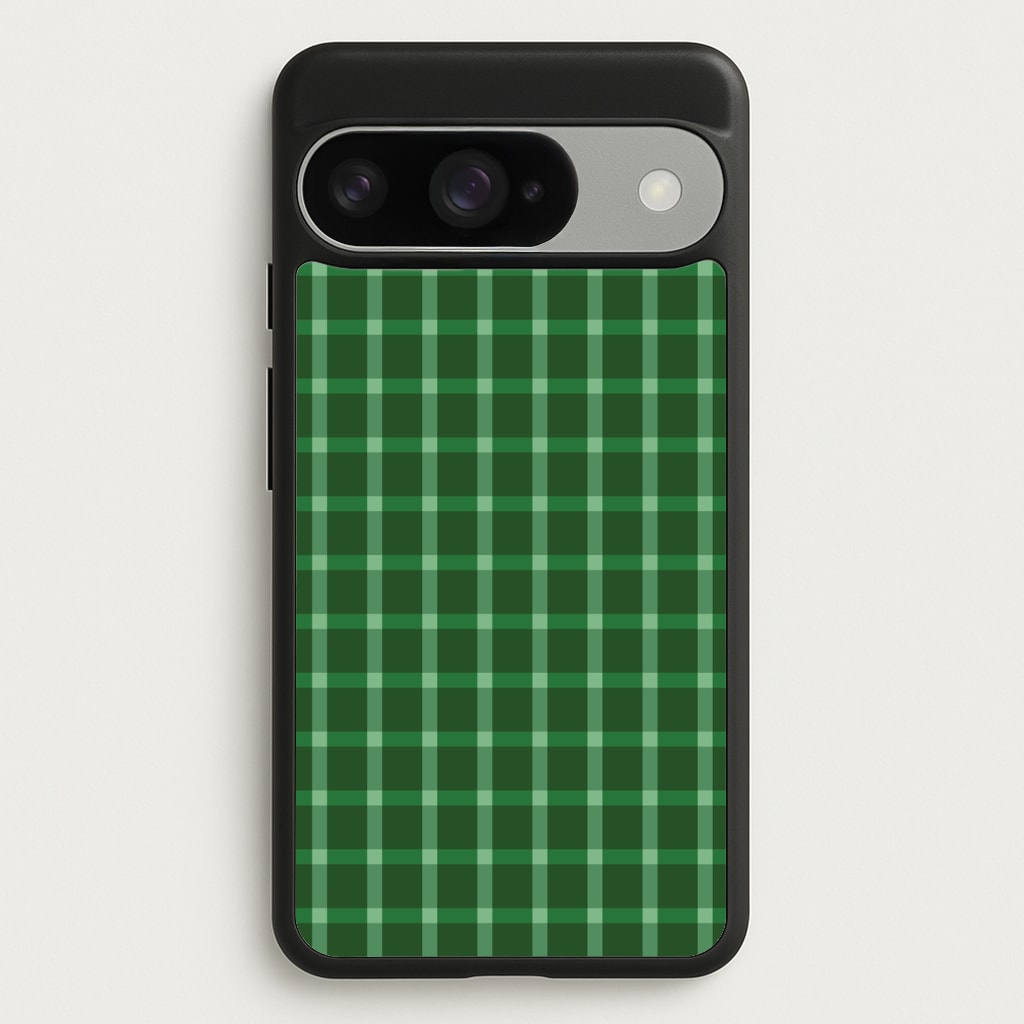 Dark Green Tartan Christmas Pattern Phone Case
