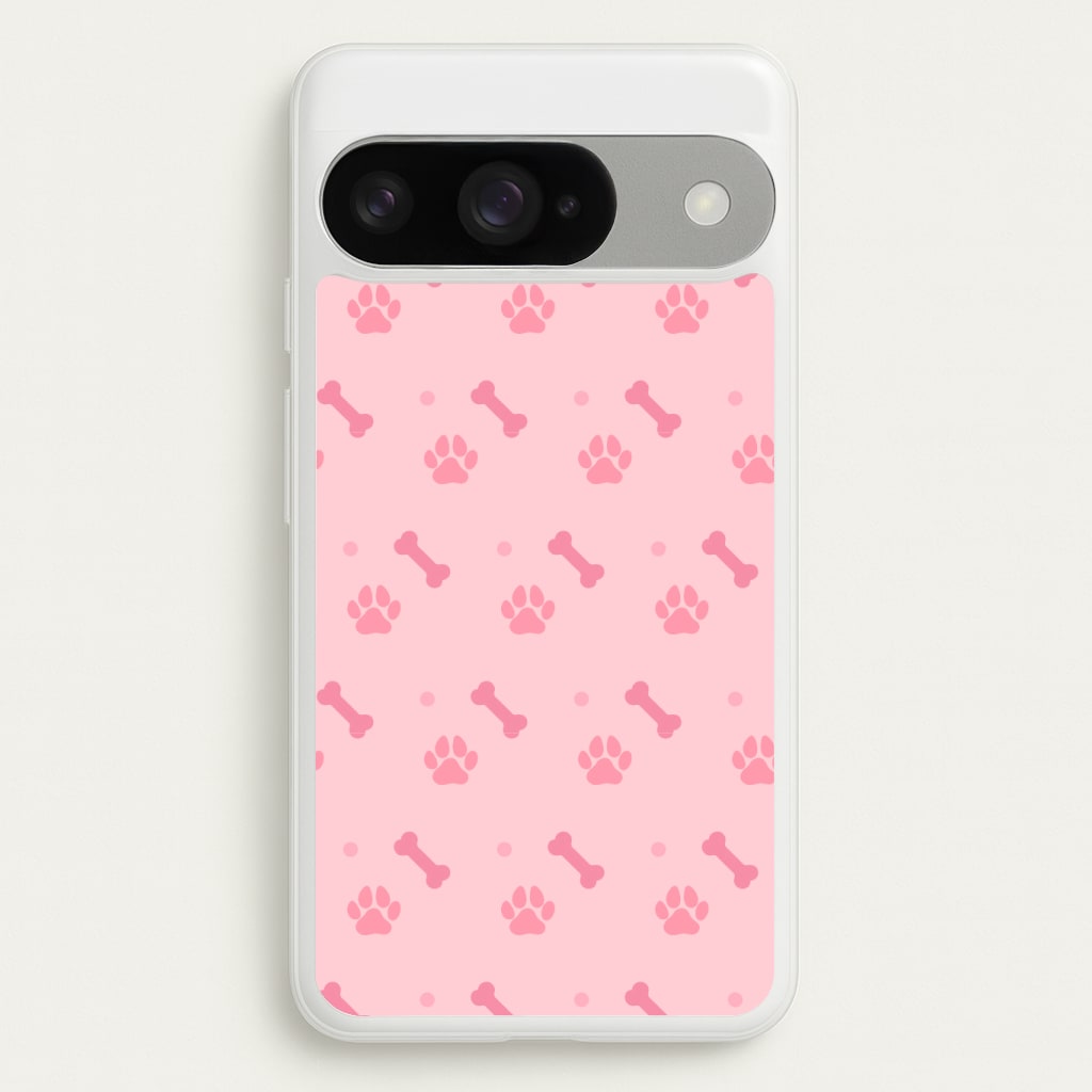 Dog And Paw - Dog Pattern Phone Case