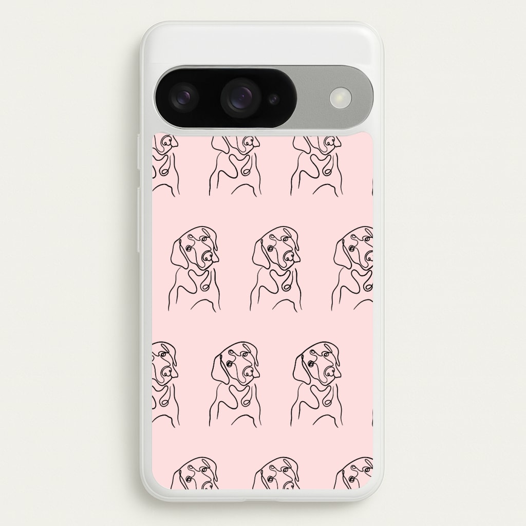 Labrador Outline - Dog Pattern Phone Case