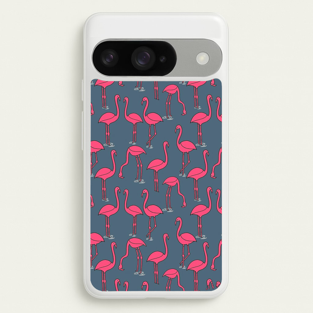 Basic Pink Flamingo Pattern Phone Case