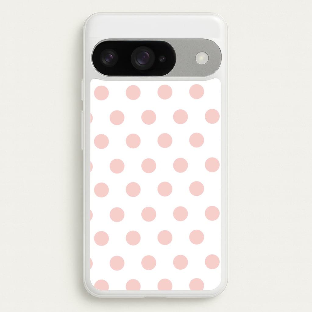 Pink Polka Dot Personalised Phone Case