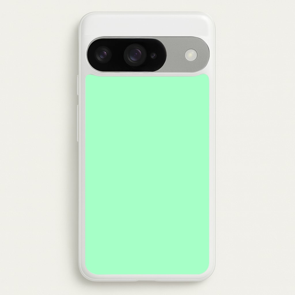 Back To Casics - Pretty Pastels - Plain Green Phone Case