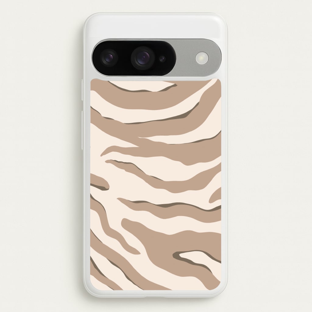 Neutral Tiger Print Phone Case