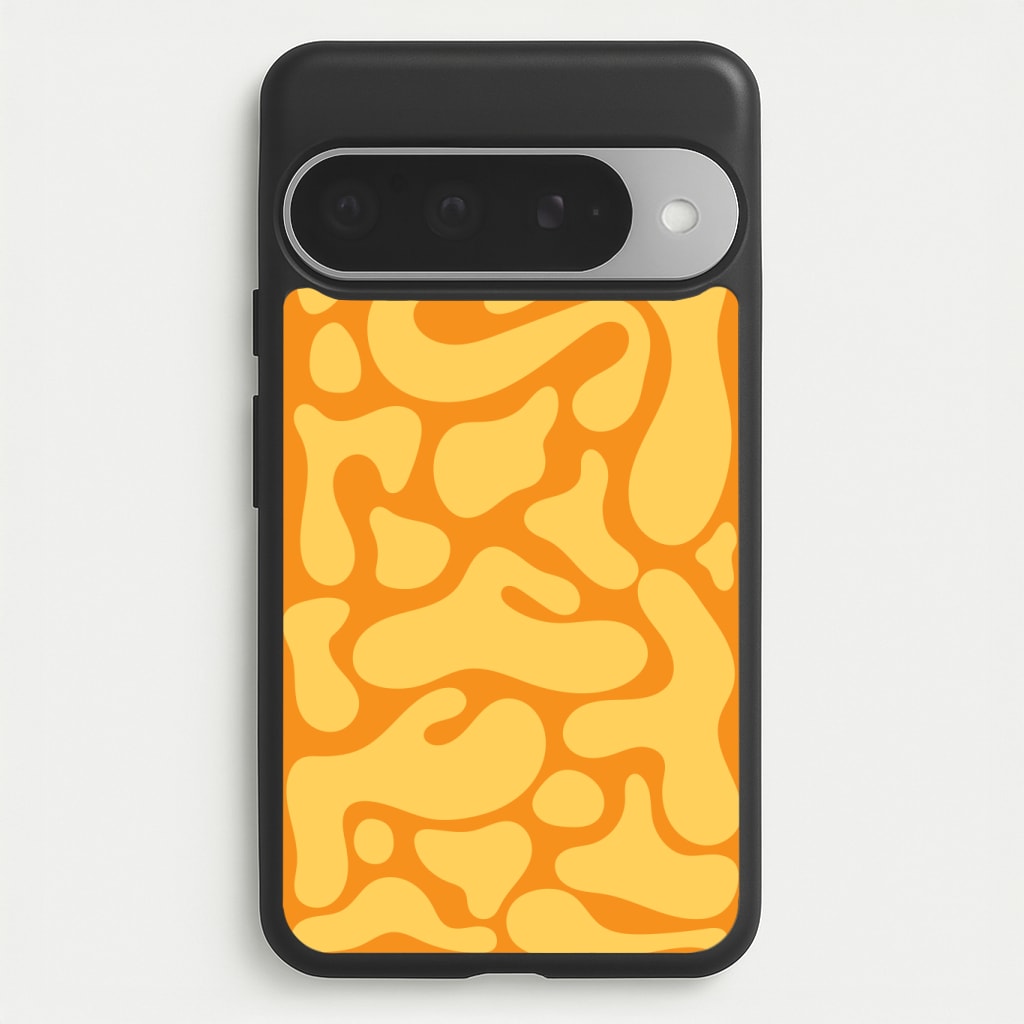 Yellow Blobs Abstract Pattern Phone Case